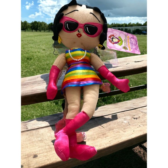 Betty Boop 2011 Valentines “Rainbow” Doll by Sugar Loaf. 16’ NWT - Picture 5 of 8
